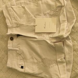 White short jeans for girls.